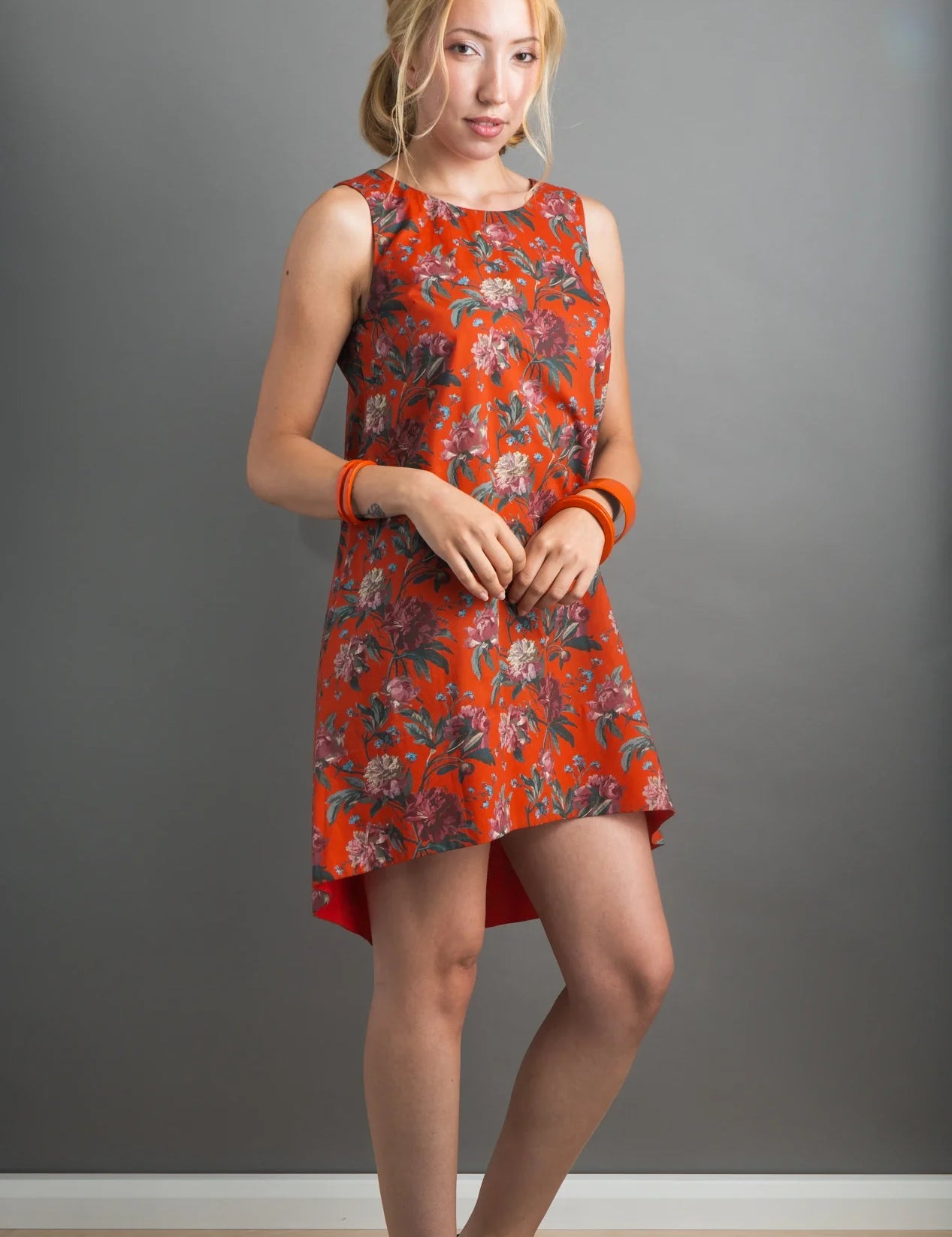 liberty print decadent blooms dress
