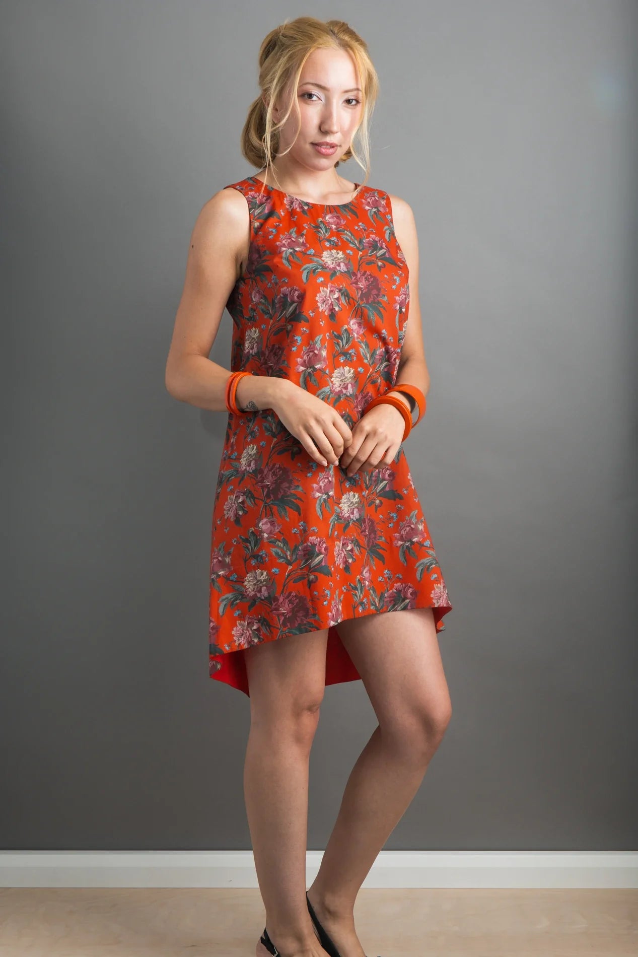 liberty print decadent blooms dress