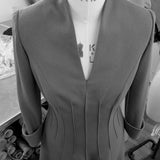 Tailoring - v neck suit on dummy