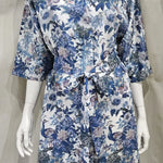 camberwell peacock blue long kimono
