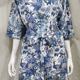 camberwell peacock blue long kimono
