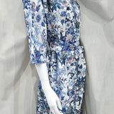 camberwell peacock blue long kimono