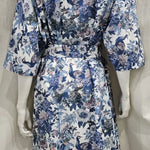 camberwell peacock blue long kimono