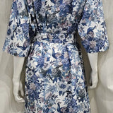 camberwell peacock blue long kimono