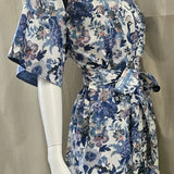 liberty print camberwell peacock blue short kimono