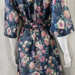 liberty print camberwell peacock pink long kimono