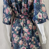 liberty print camberwell peacock pink long kimono