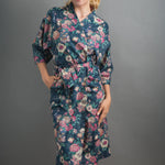 camberwell peacock pink long kimono