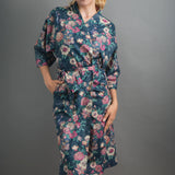 camberwell peacock pink long kimono
