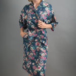 camberwell peacock pink long kimono