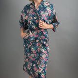 camberwell peacock pink long kimono