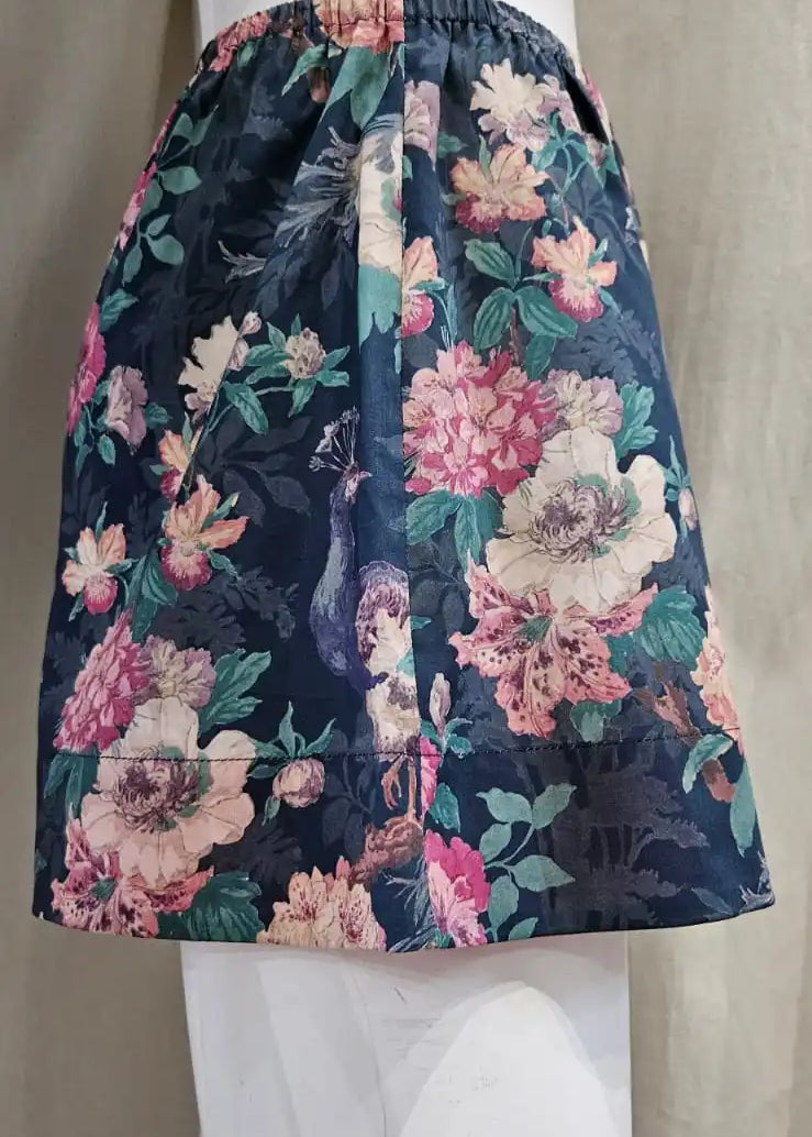 liberty print camberwell peacock pink shorts 