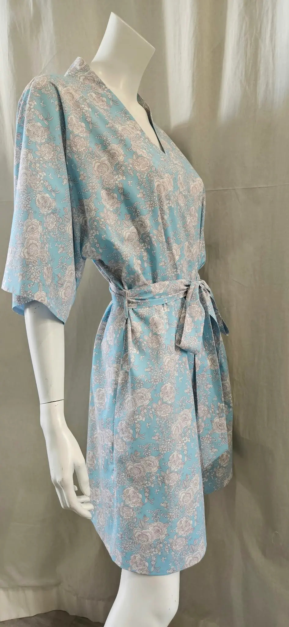 liberty print cambridge lace short kimono