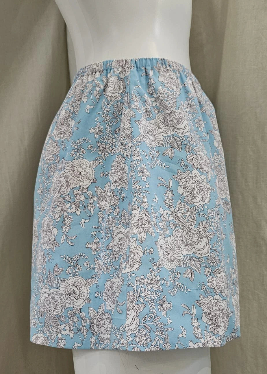 liberty print cambridge lace shorts