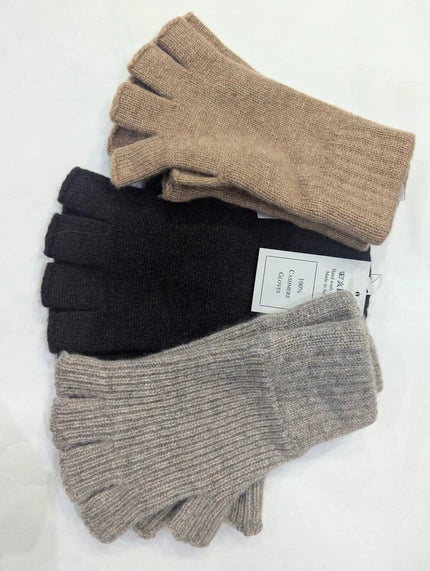 cashmere fingerless gloves