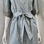 liberty print dawn dream gold short kimono