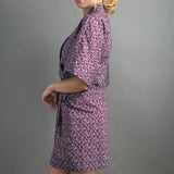 Dawn Dream Burgundy Short Kimono