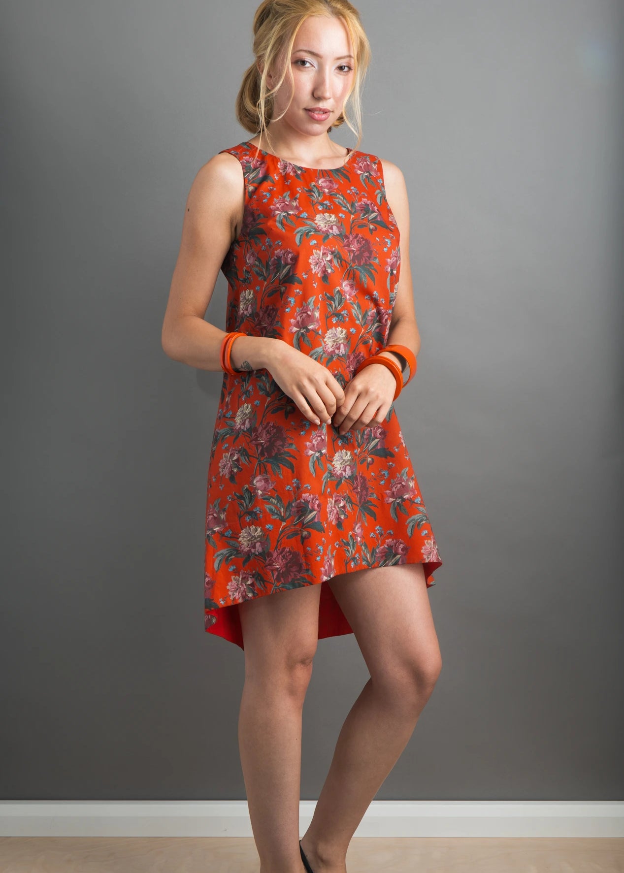 liberty print decadent blooms dress