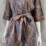 liberty print felix and isabelle blue orange long kimono