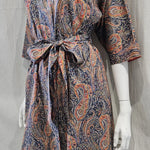 liberty print felix and isabelle blue orange long kimono