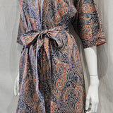 liberty print felix and isabelle blue orange long kimono