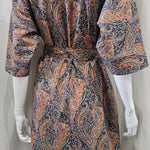 liberty print felix and isabelle blue orange long kimono