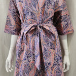 liberty print felix and isabelle purple long kimono