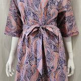 liberty print felix and isabelle purple long kimono