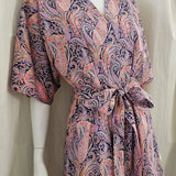 Felix & Isabelle Purple Short Kimono