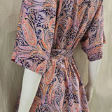 Felix & Isabelle Purple Short Kimono
