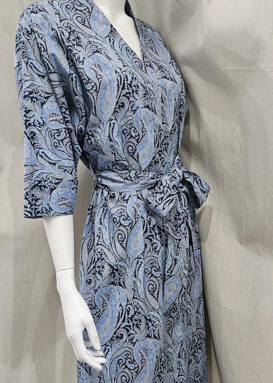 liberty print felix and isabelle blue long kimono
