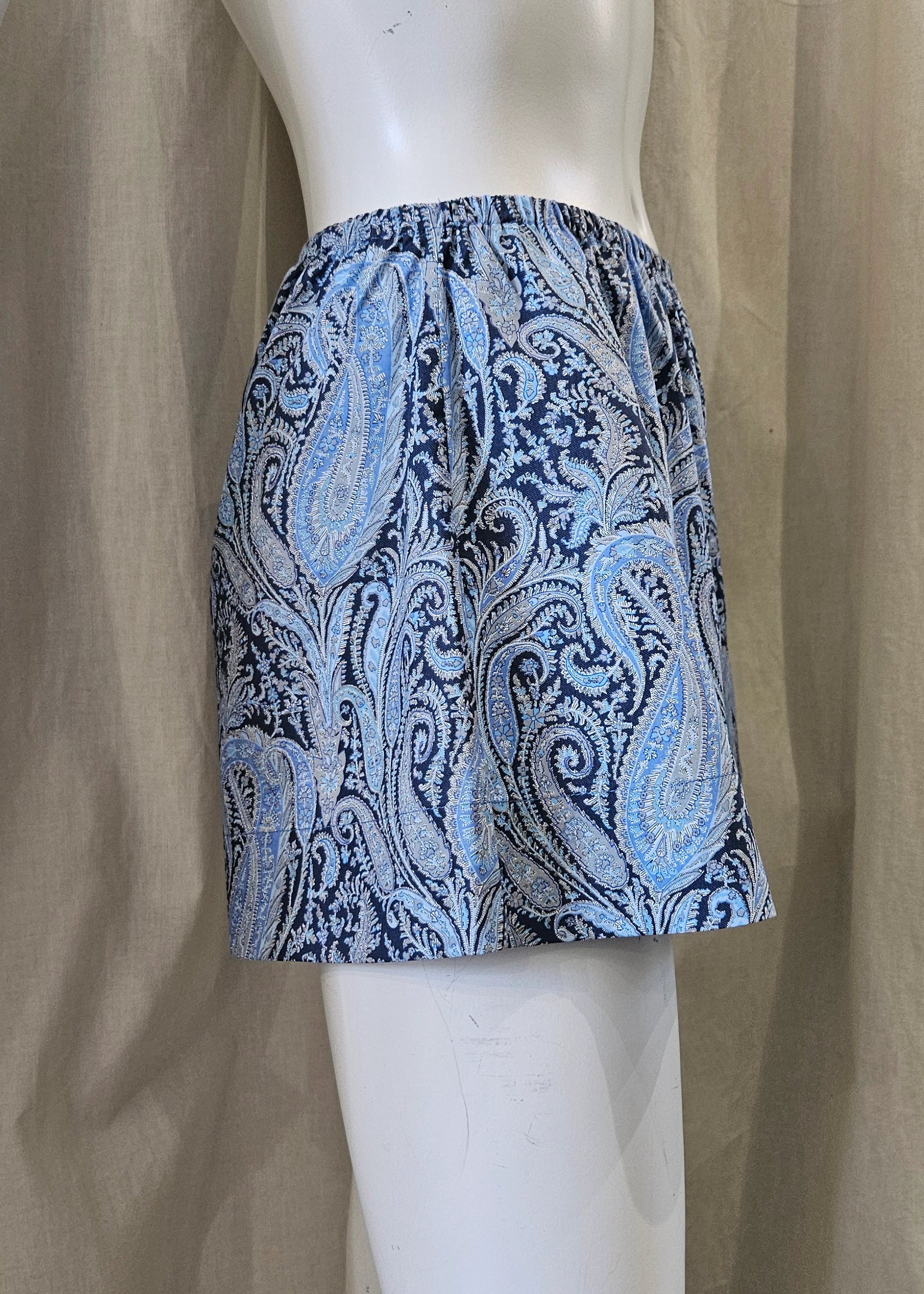 liberty print felix and isabelle blue shorts