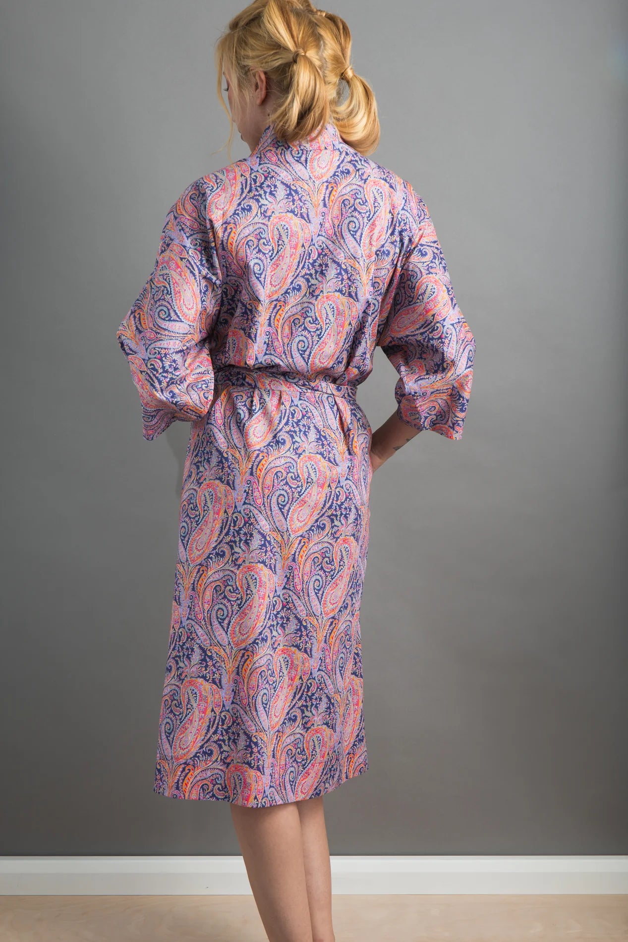 felix and isabelle purple long kimono