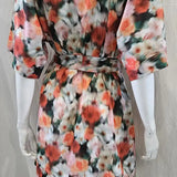 Hazy Days Orange Short Kimono