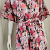 Hazy Days Pink Short Kimono