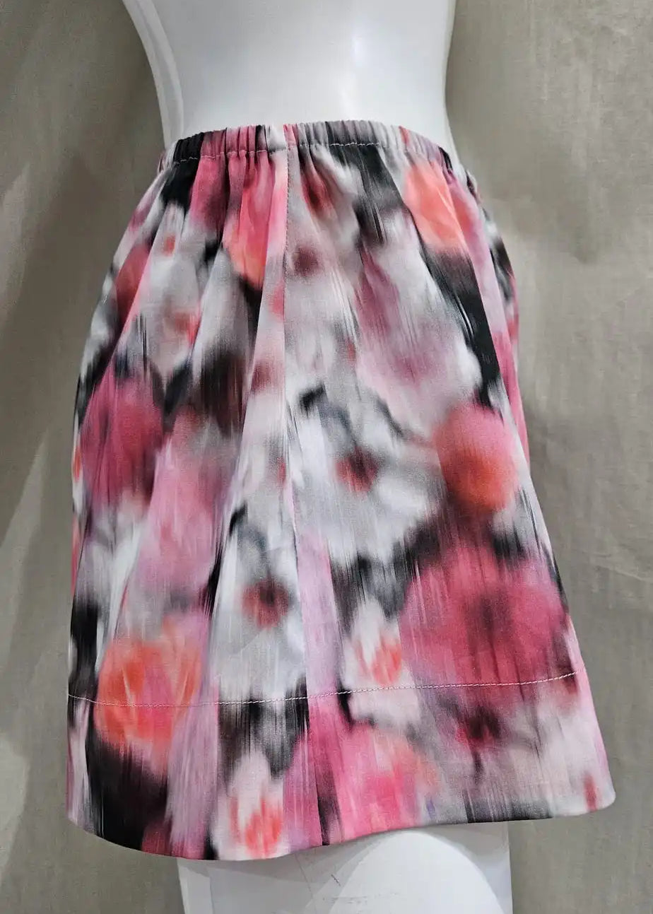 liberty print hazy days pink shorts