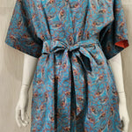 liberty print isadora feather short kimono