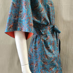 liberty print isadora feather short kimono