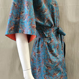 liberty print isadora feather short kimono