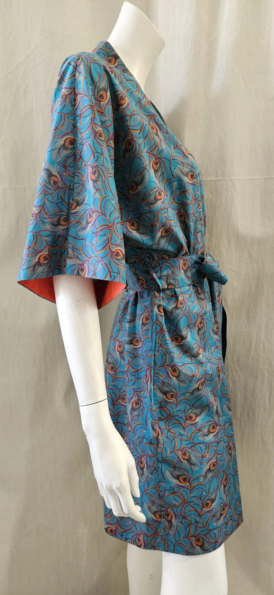 liberty print isadora feather short kimono