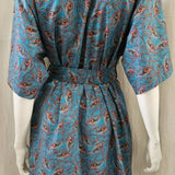 liberty print isadora feather short kimono