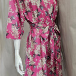 lilac fuchsia long kimono