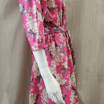 lilac fuchsia long kimono