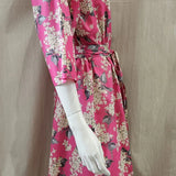 lilac fuchsia long kimono