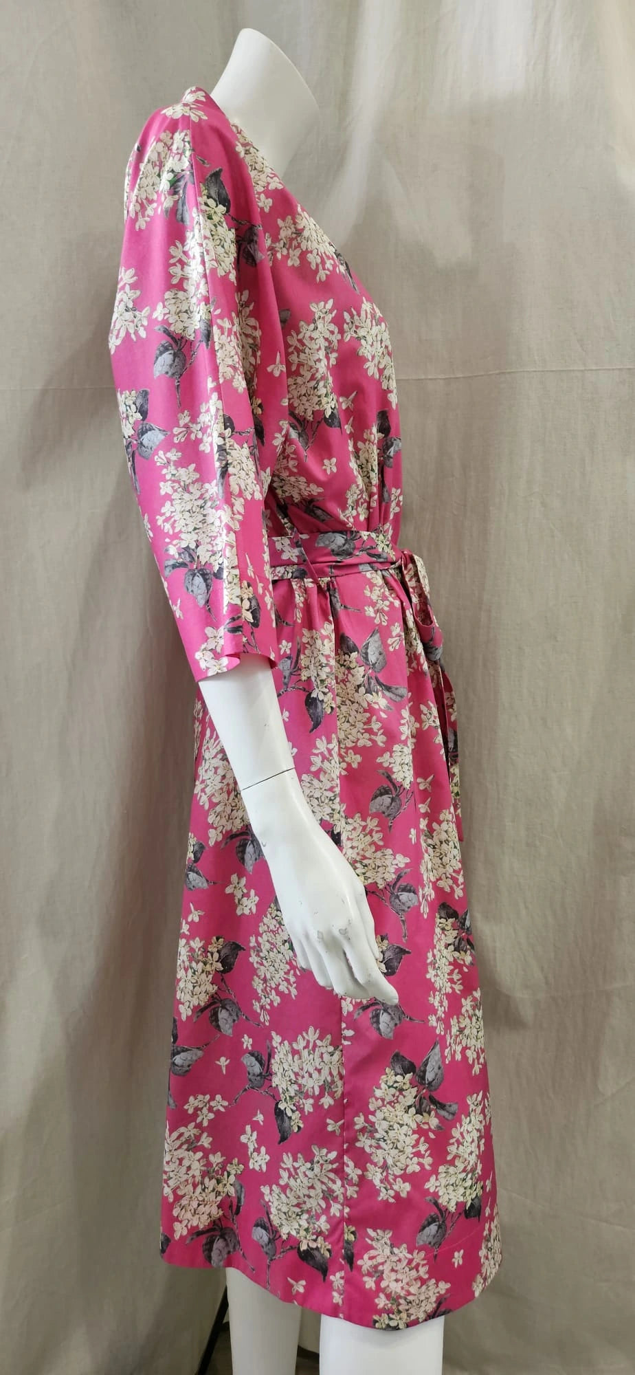 lilac fuchsia long kimono