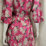 lilac fuchsia long kimono