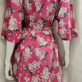 lilac fuchsia long kimono