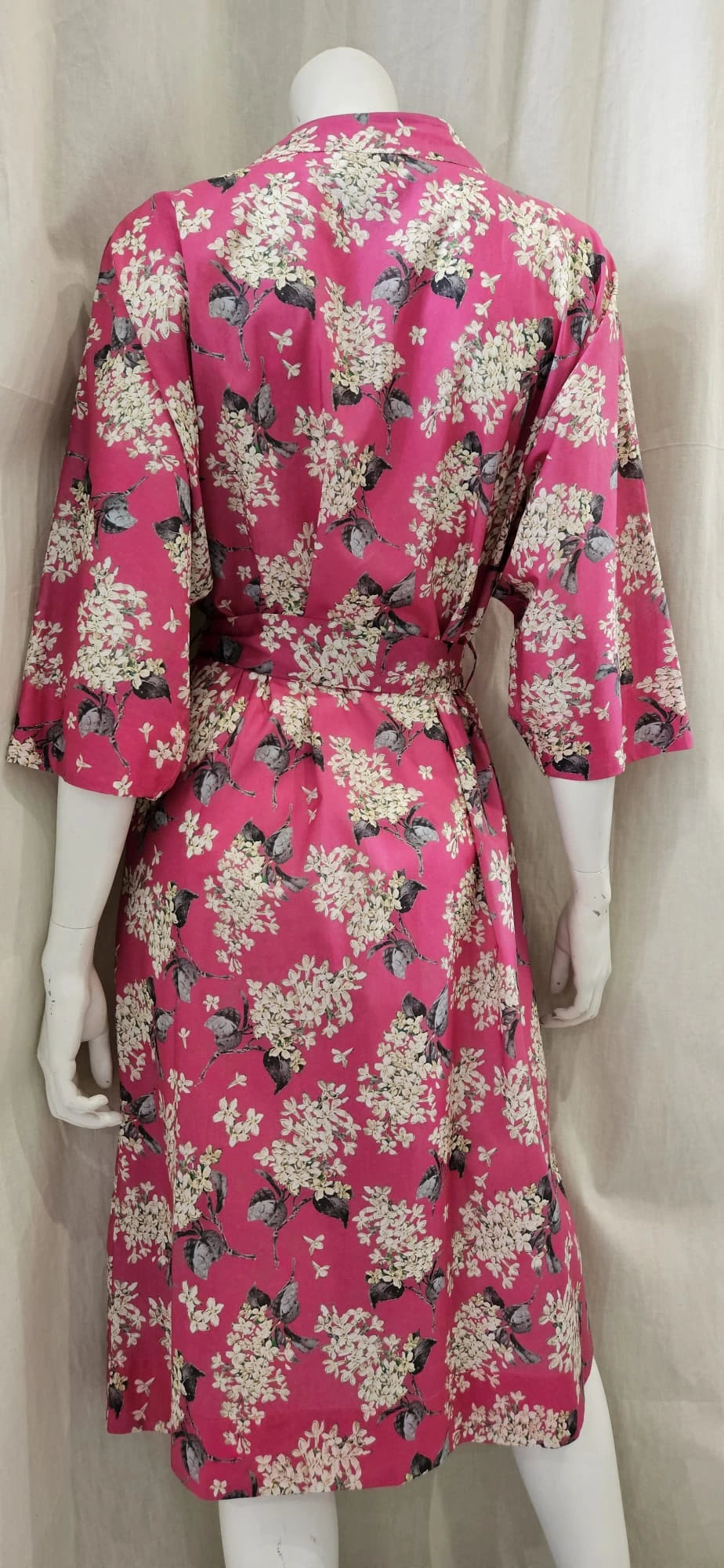 lilac fuchsia long kimono