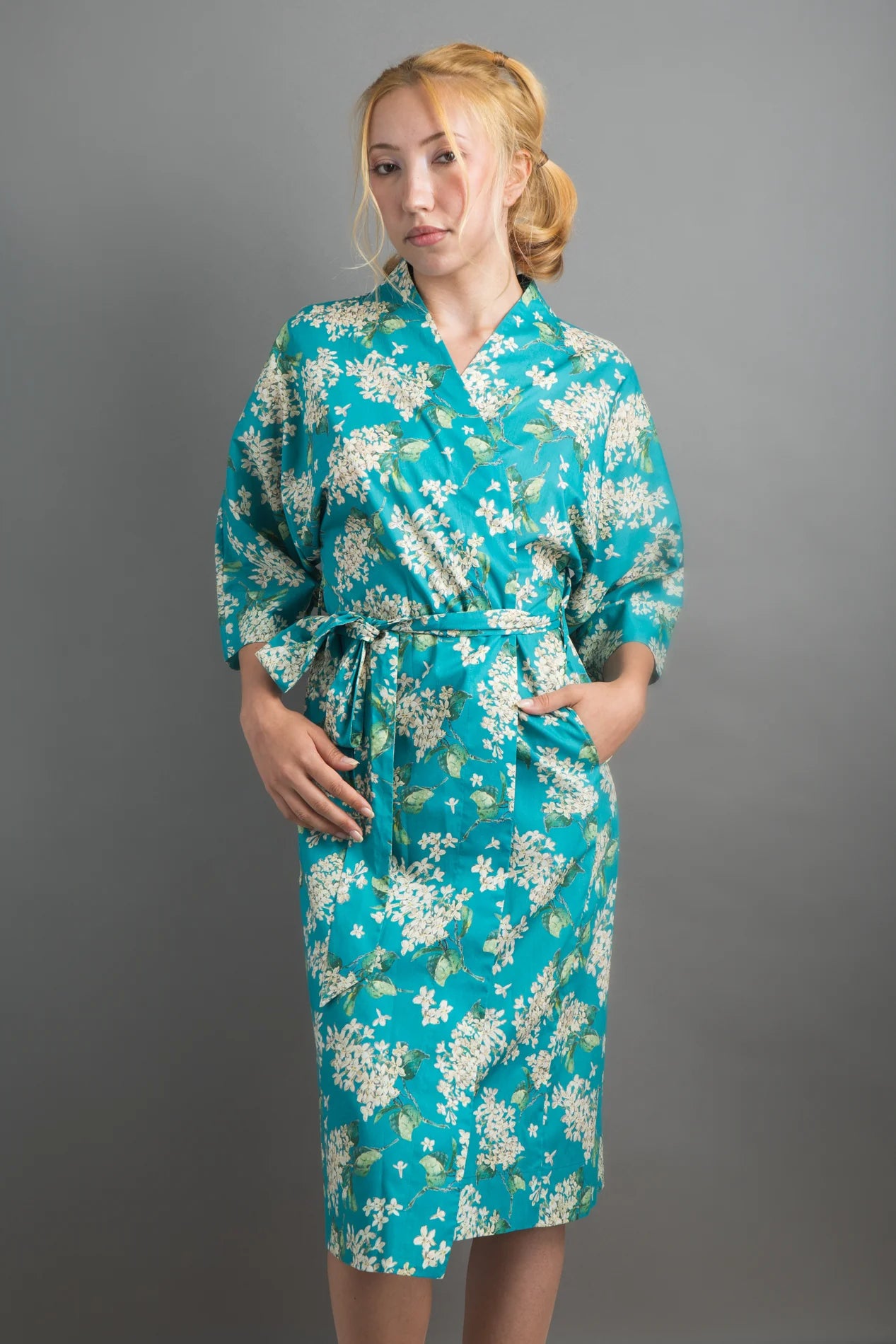 lilac jade long kimono