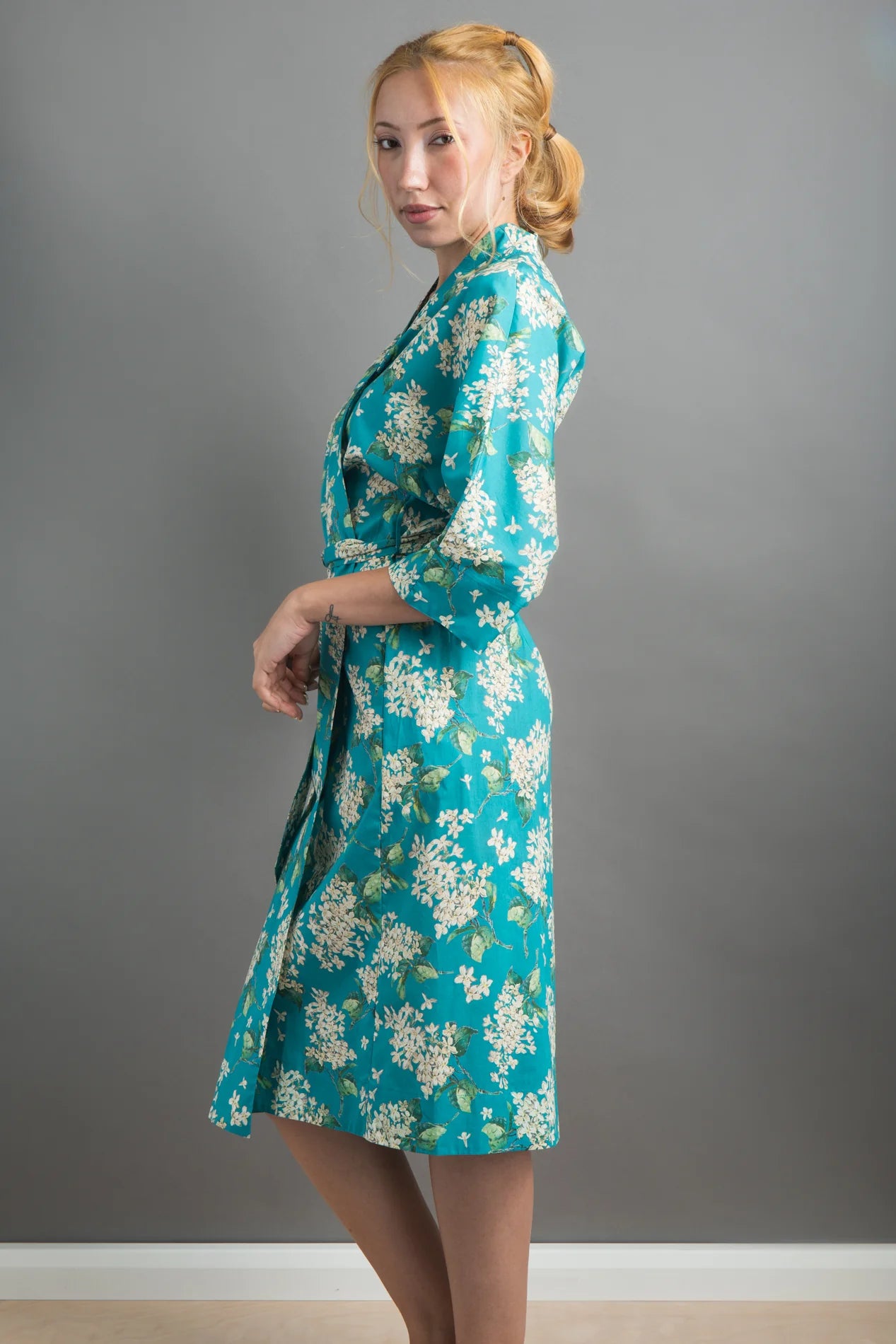lilac jade long kimono